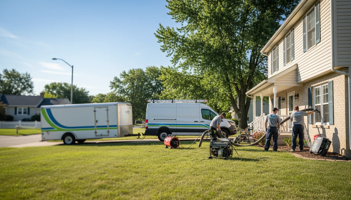 Flooded Basement Restoration And Cleanup With Repair in Rantoul, IL near me